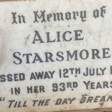 STARSMORE Alice -1959
