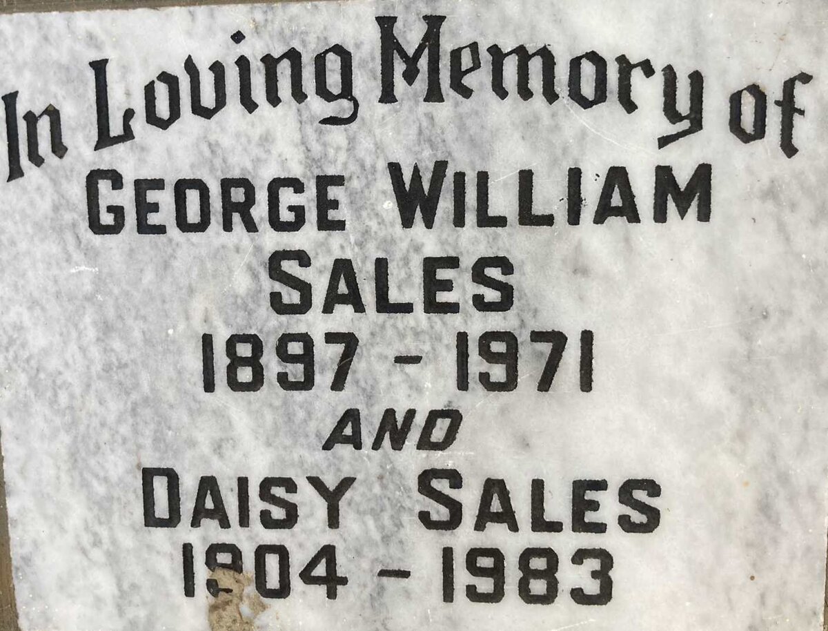 SALES George William 1897-1971 & Daisy 1904-1983