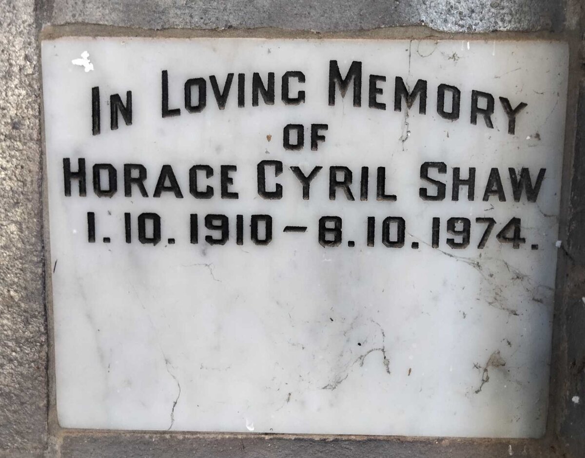 SHAW Horace Cyril 1910-1974