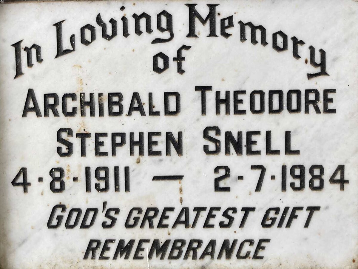 SNELL Archibald Theodore Stephen 1911-1984