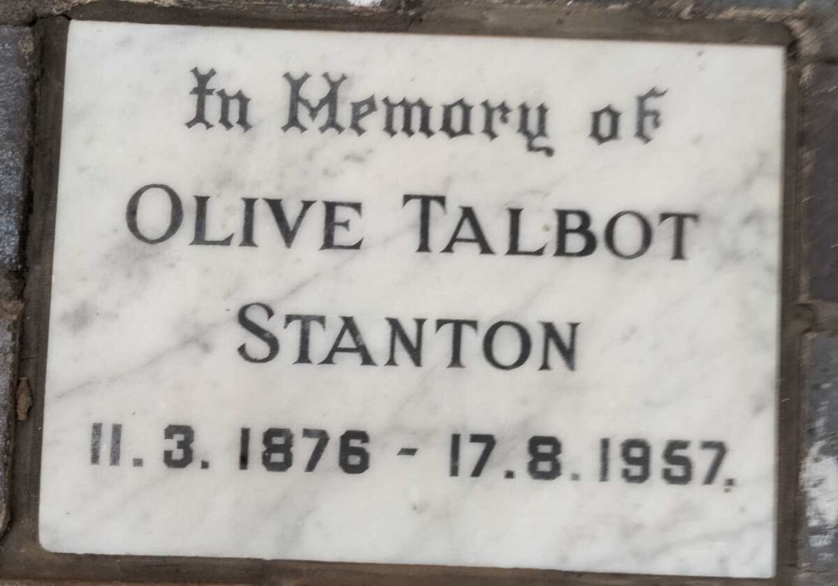STANTON Olive Talbot 1876-1957