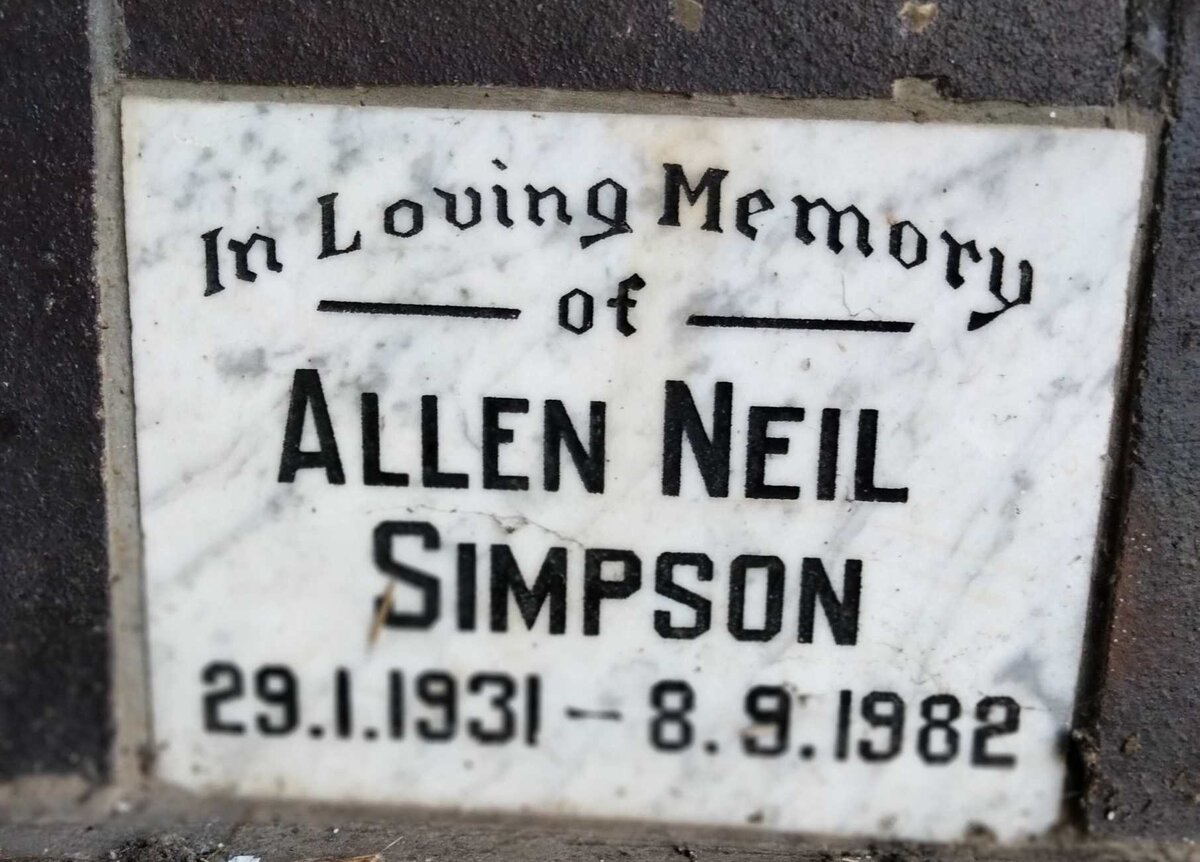 SIMPSON Allen Neil 1931-1982