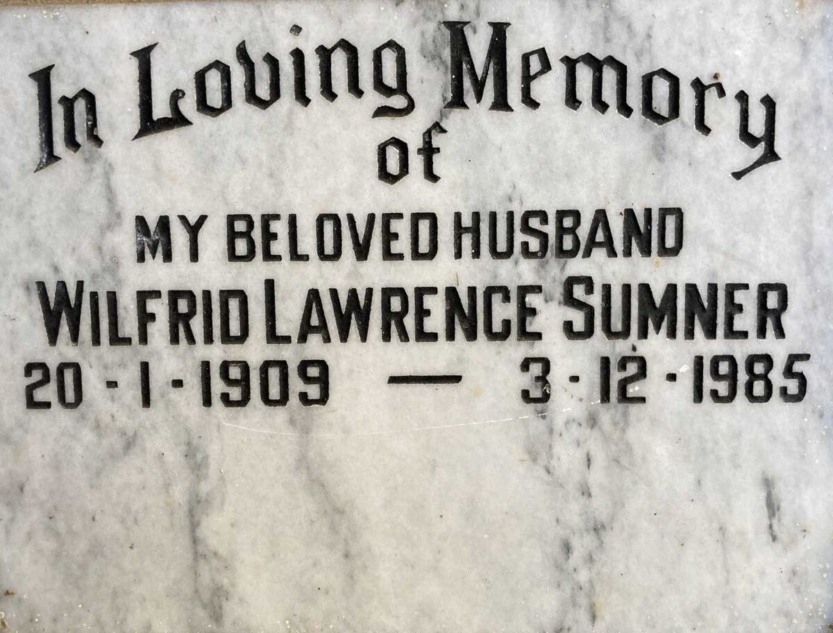 SUMNER Wilfrid Lawrence 1909-1985