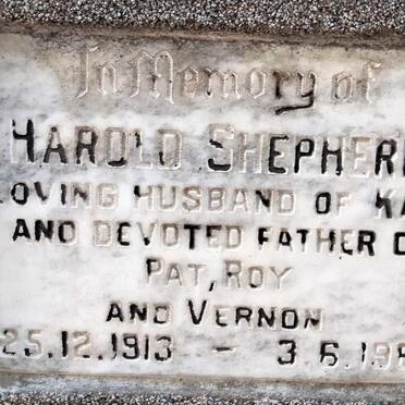 SHEPHERD Harold 1913-1987