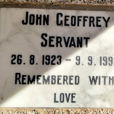 SERVANT John Geoffrey 1923-1993