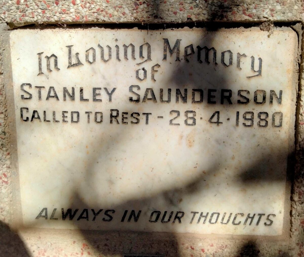 SAUNDERSON Stanley -1980