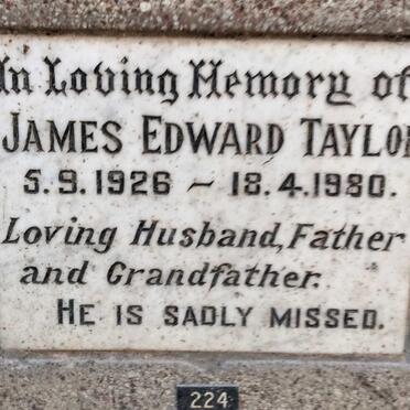 TAYLOR James Edward 1926-1980
