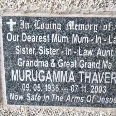 THAVER Murugamma 1936-2003