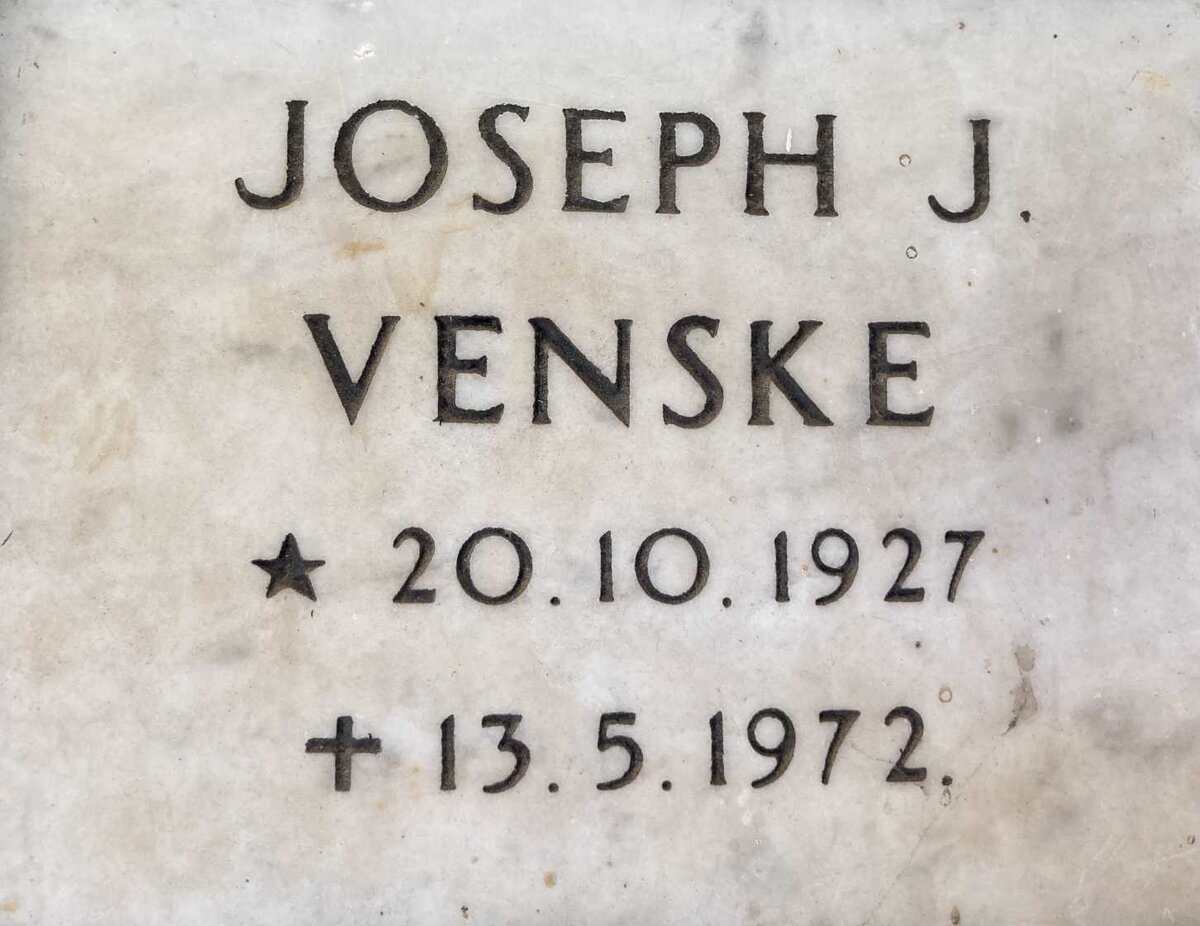 VENSKE Joseph J. 1927-1972