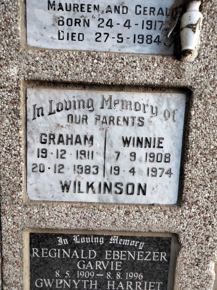 WILKINSON Graham 1911-1983 & Winnie 1908-1974