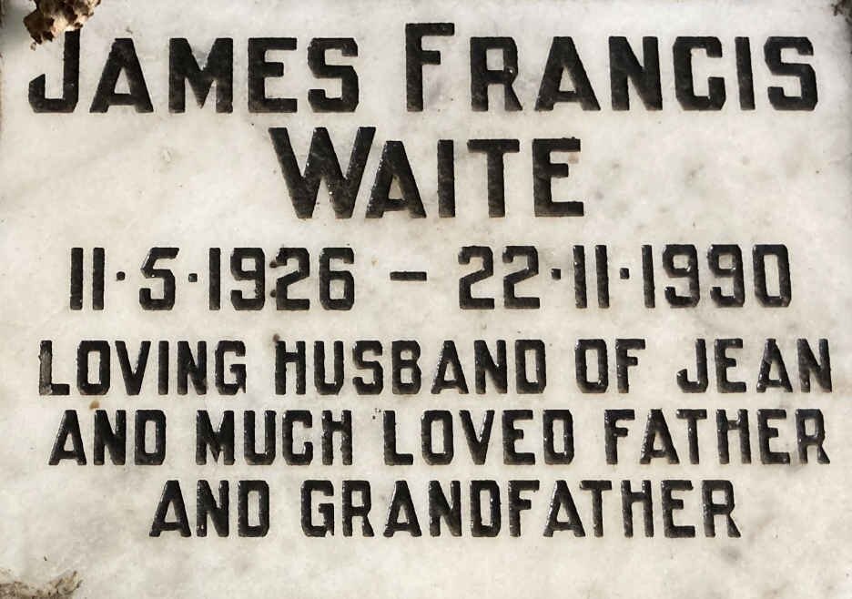 WAITE James Francis 1926-1990