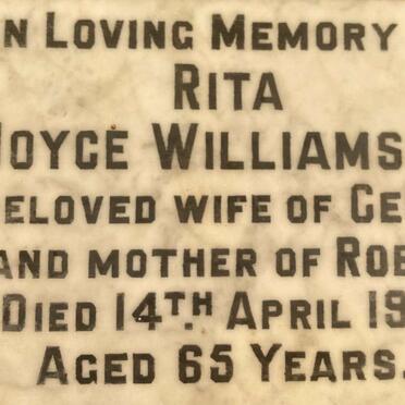 WILLIAMSON Rita Joyce -1971
