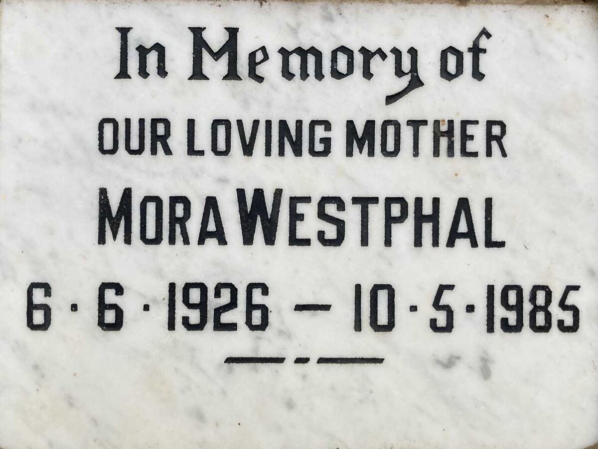 WESTPHAL Mora 1926-1985