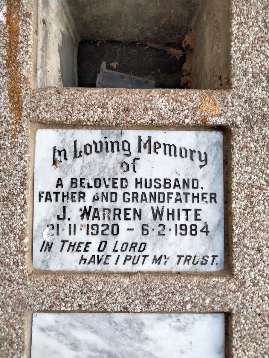 WHITE J. Warren 1920-1984