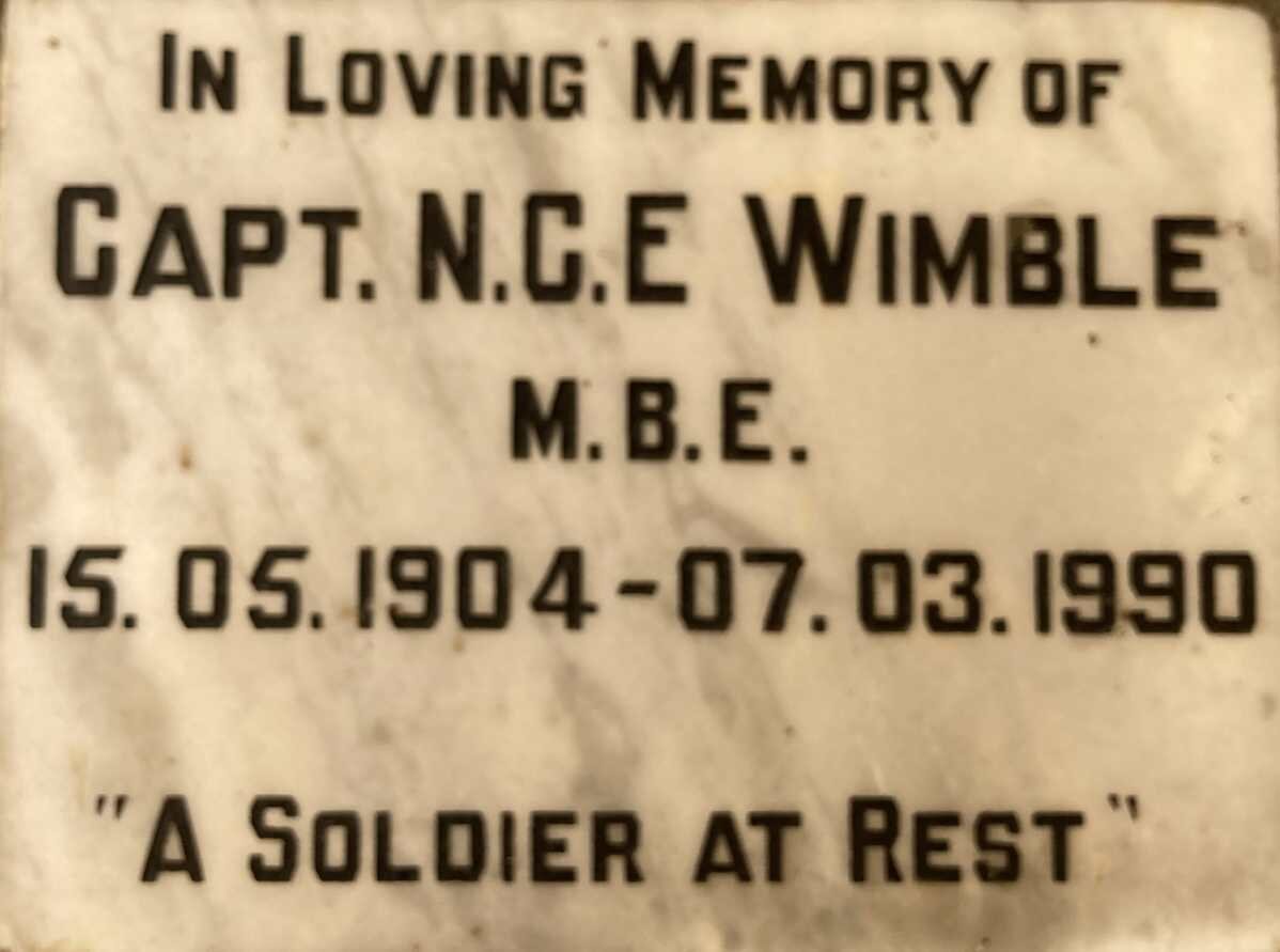 WIMBLE N.C.E 1904-1990