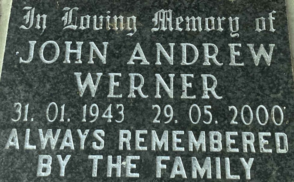 WERNER John Andrew 1943-2000