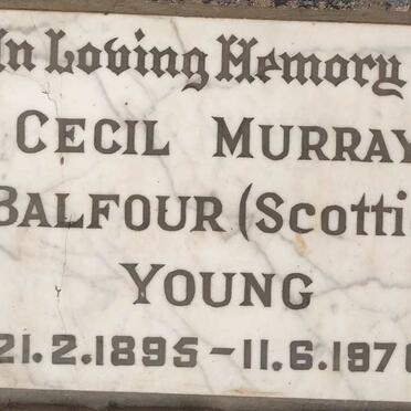 YOUNG Cecil Murray Balfour 1895-1970