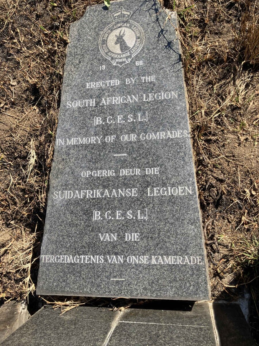 2. South African Legion memorial - Suid Afrikaanse Legioen
