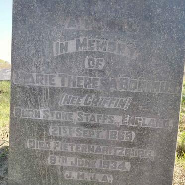BORRIUS Marie Theresa nee GRIFFIN 1868-934