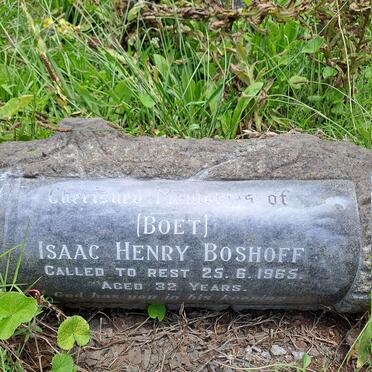 BOSHOFF Isaac Henry -1965