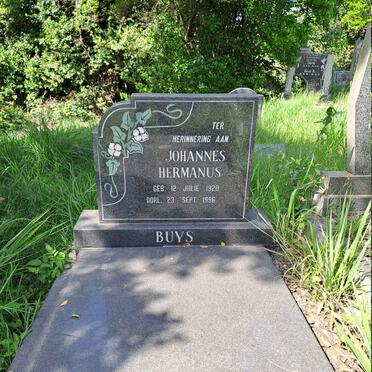 BUYS Johannes Hermanus 1920-1996