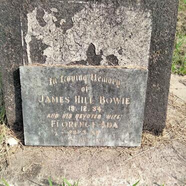 BOWIE James Hill -1934 & Florence Ada -1955