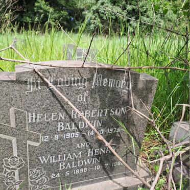 BALDWIN William Henry 1898-198? & Helen Robertson 1905-1975