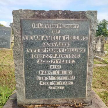 COLLINS Harry -1965 & Lilian Amelia ROSE -1936