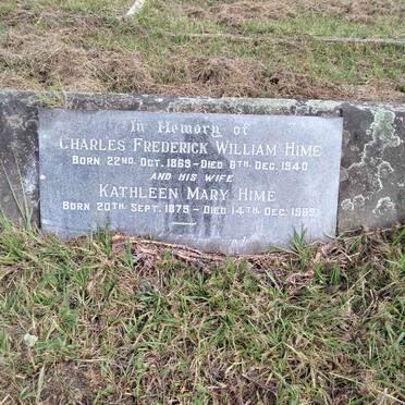 HIME Charles Frederick William 1869-1940 & Kathleen Mary 1875-1969