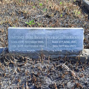 HACKNEY Alfred Lester 1887-1953 & Constance Mabel 1888-1968