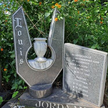 JORDAAN Louis 1921-1986 & Martha Dorothea 1930-2023