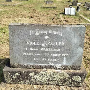KESSLER Violet nee WAKEFIELD -1957