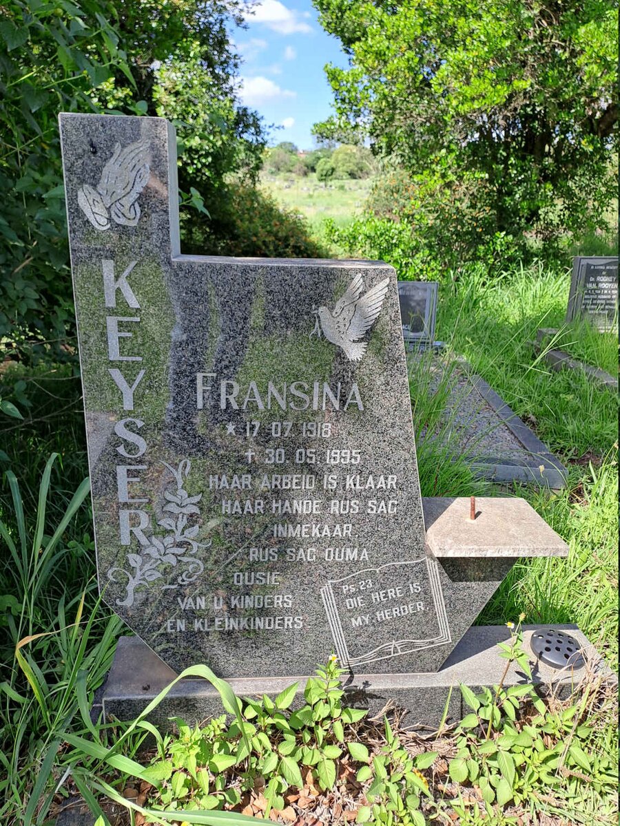 KEYSER Fransina 1918-1995
