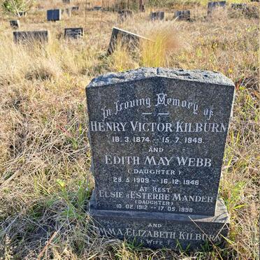 KILBURN Henry Victor 1874-1949 & Emma Elizabeth -1952 :: WEBB Edith May 1909-1946 :: MANDER Elsie d'Esterre 1912-1998                                                                        