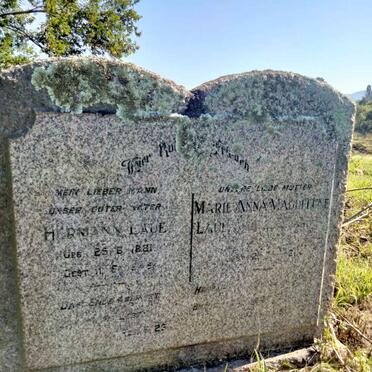 LAUE Hermann 1881-1946 & Marie Anna Magdaline 