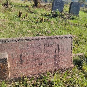 McBRIDE Campbell Hunter 1899-1933