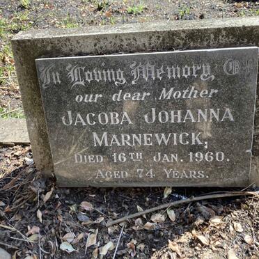 MARNEWICK Jacoba Johanna -1960