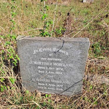 MORELAND J. Mortimer 1874-1954 :: MORELAND G. Howard 1877-1949