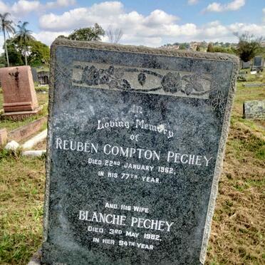 PECHEY Reuben Compton -1962 & Blanche 1982