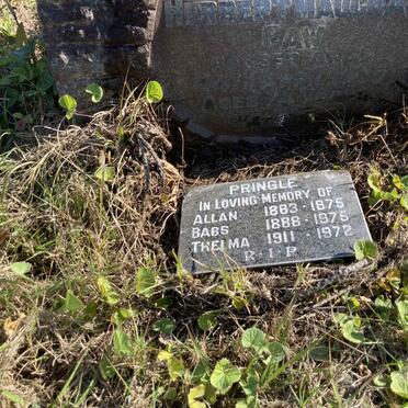 PRINGLE Allan 1883-1975 :: PRINGLE Babs 1888-1975 :: PRINGLE Thelma 1911-1972