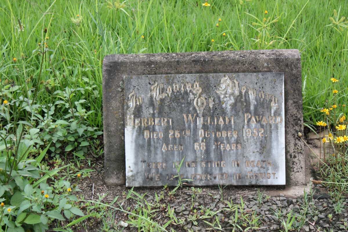 PAVARD Herbert William -1952