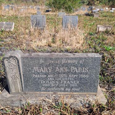 PARIS Mary Ann -1950 :: FRASER Dolina -1970