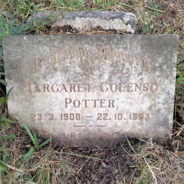 POTTER Margaret Colenso 1900-1983