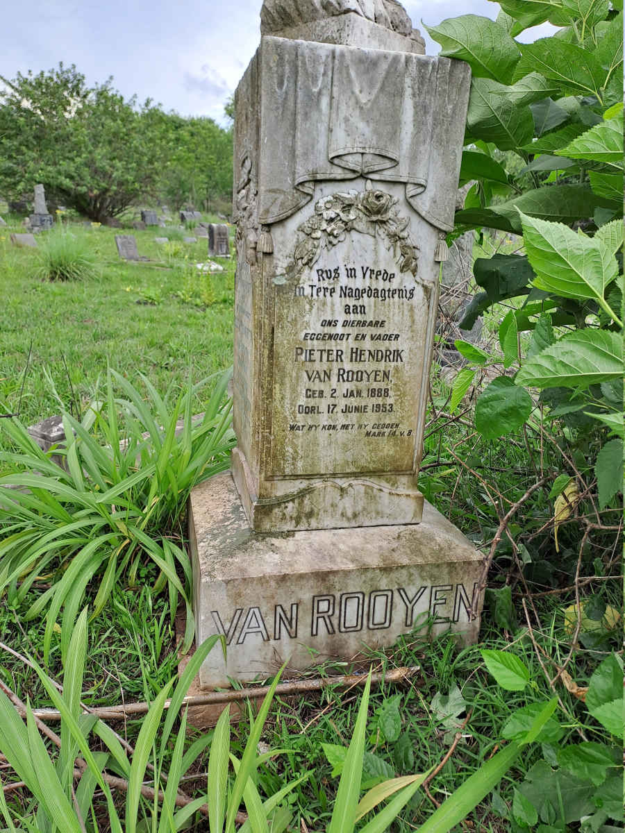 ROOYEN Pieter Hendrik, van 1888-1953