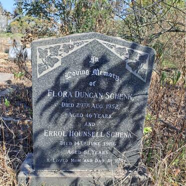 SCHENK Errol Hounsell -1986 & Flora Duncan -1952