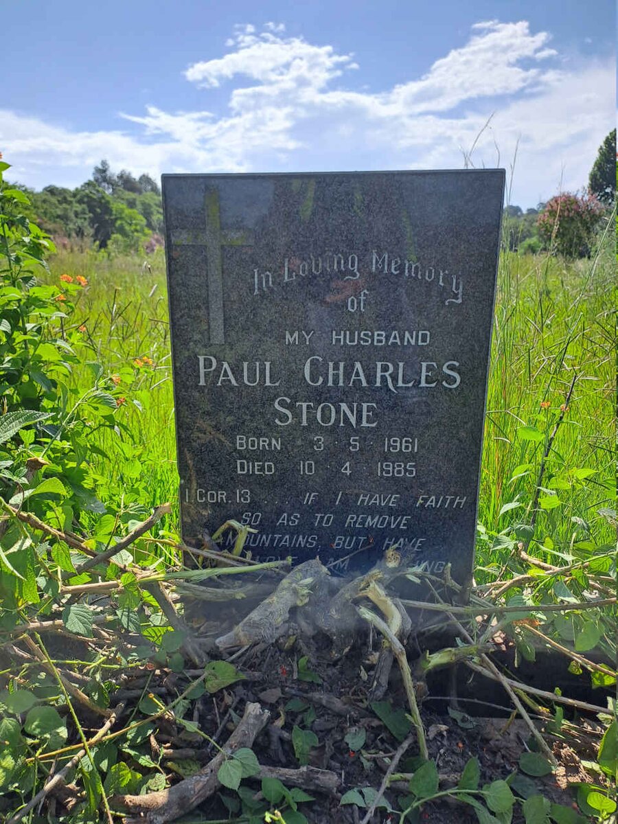 STONE Paul Charles 1961-1985