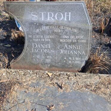 STROH Daniel Jacobus 1931-1986 & Annie Johanna 1931-2000