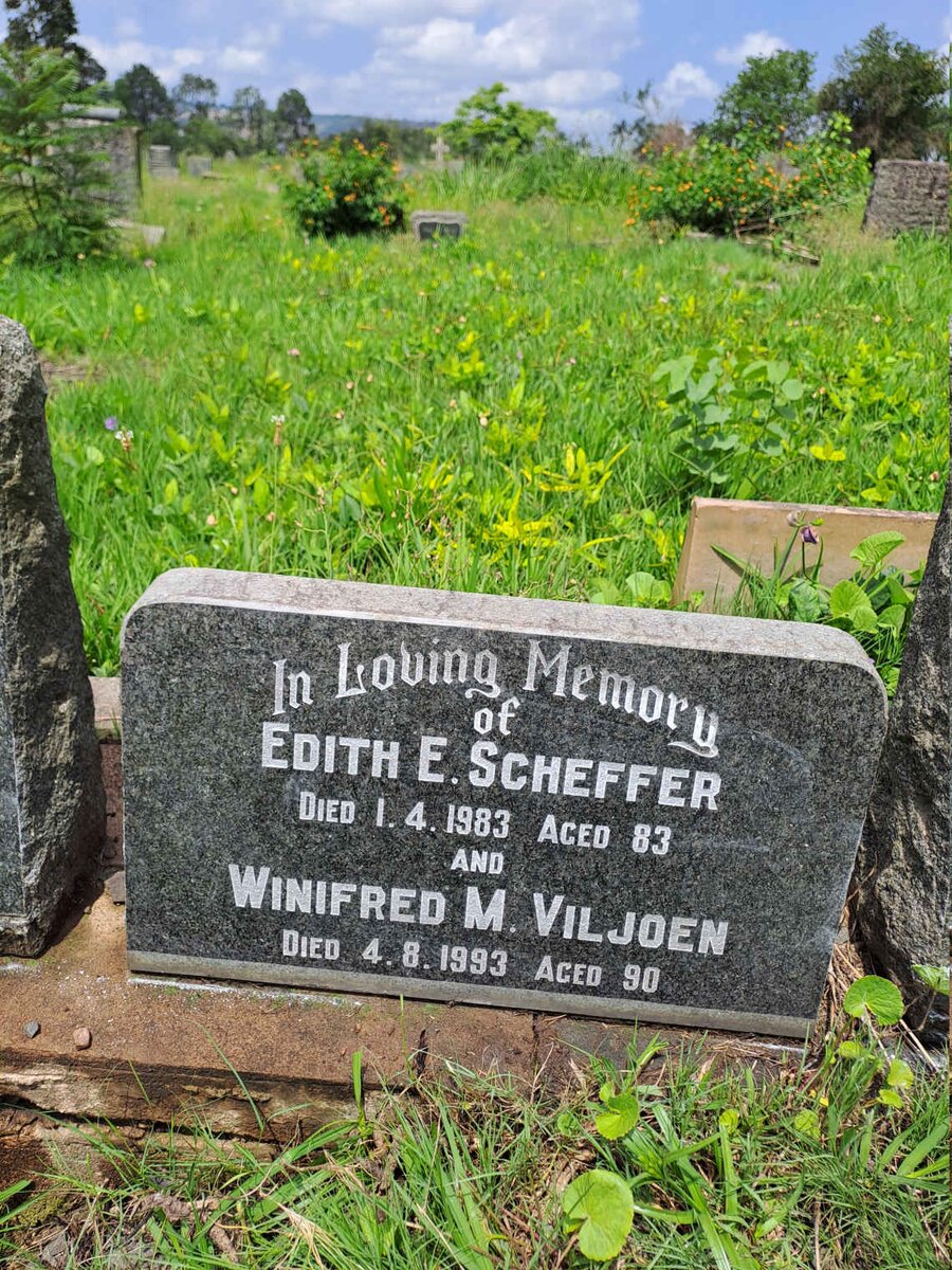 SCHEFFER Edith E. -1983 :: VILJOEN Winifred M. -1993