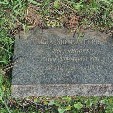 TURNBULL Patricia Sheila nee RHODES 1916-1947