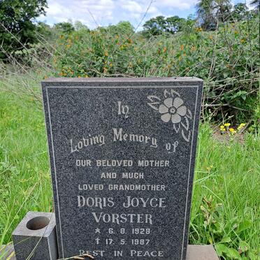VORSTER Doris Joyce 1928-1987